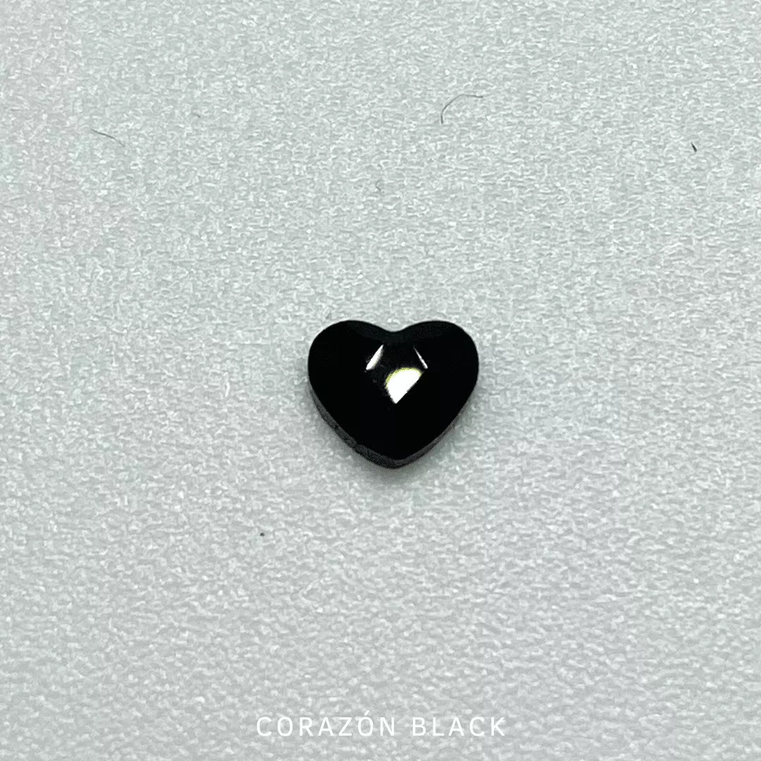 Aurora Crystal Corazón Black | 2 unidades