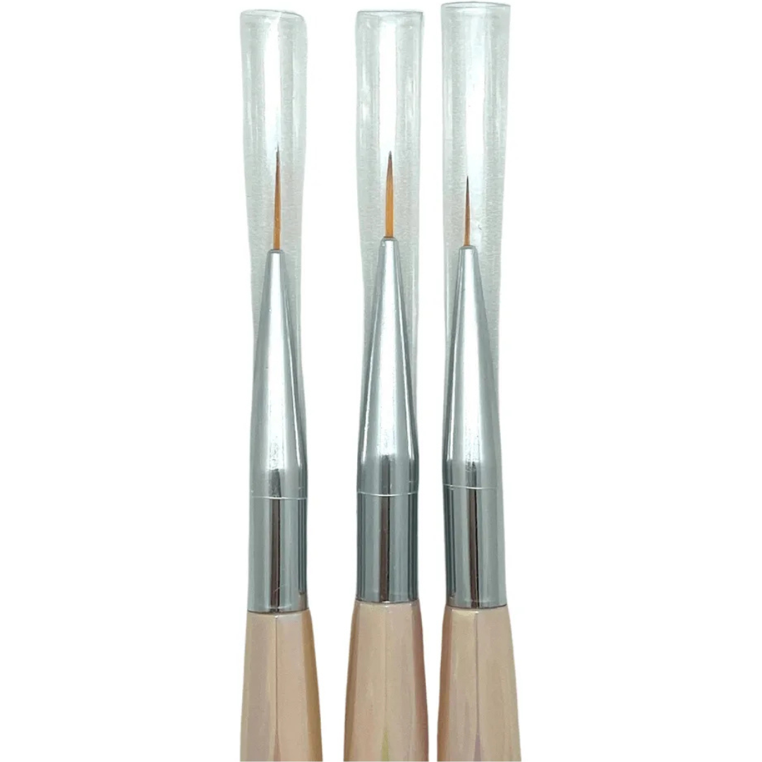 Set 3 Pinceles Diamante | Liner 7mm 9mm 11mm
