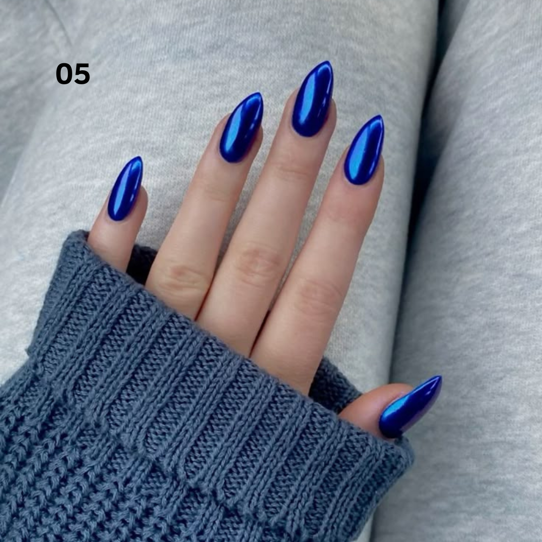 Efecto espejo en polvo compacto