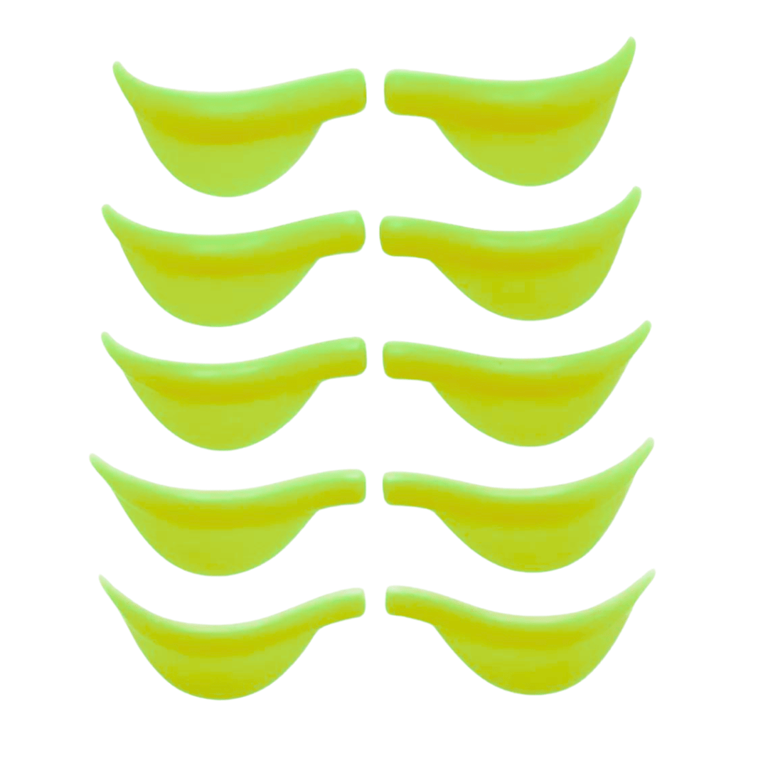 Moldes Bigudies Lifting Anatómicos amarillo neon