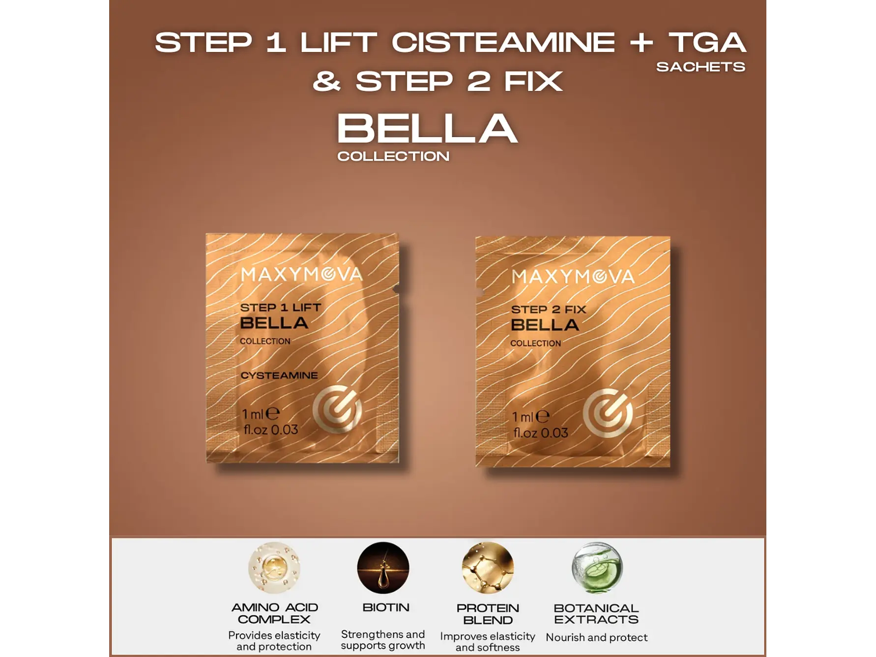 Kit Lifting Maxymova Bella Collection (Korean Lash & Brow) sobre | Paso 1, 2 y 3