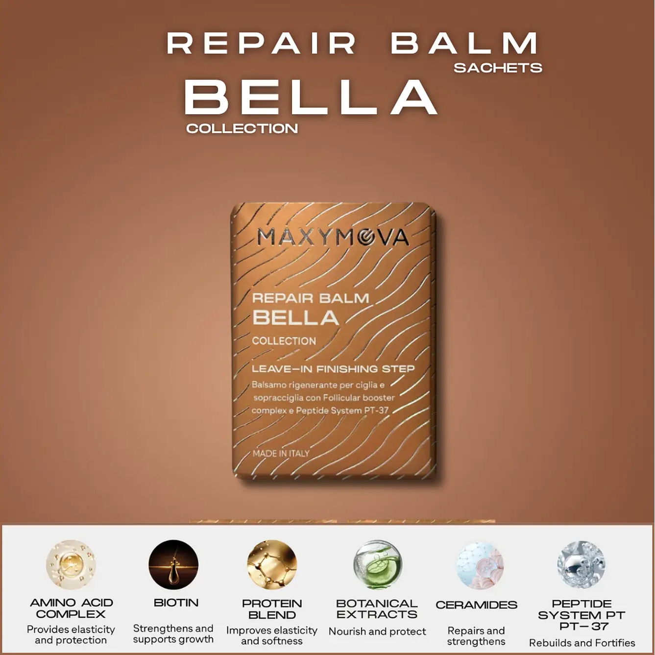 Repair Balm Bella Collection (Korean Lash & Brow) sobre | Paso 3