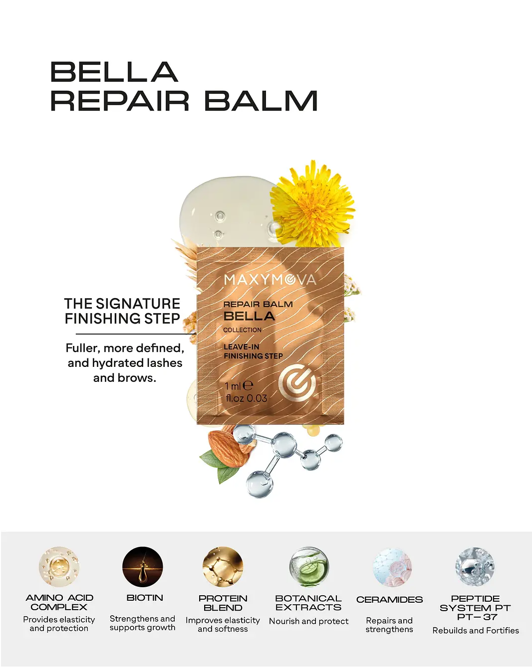 Repair Balm Bella Collection (Korean Lash & Brow) sobre | Paso 3