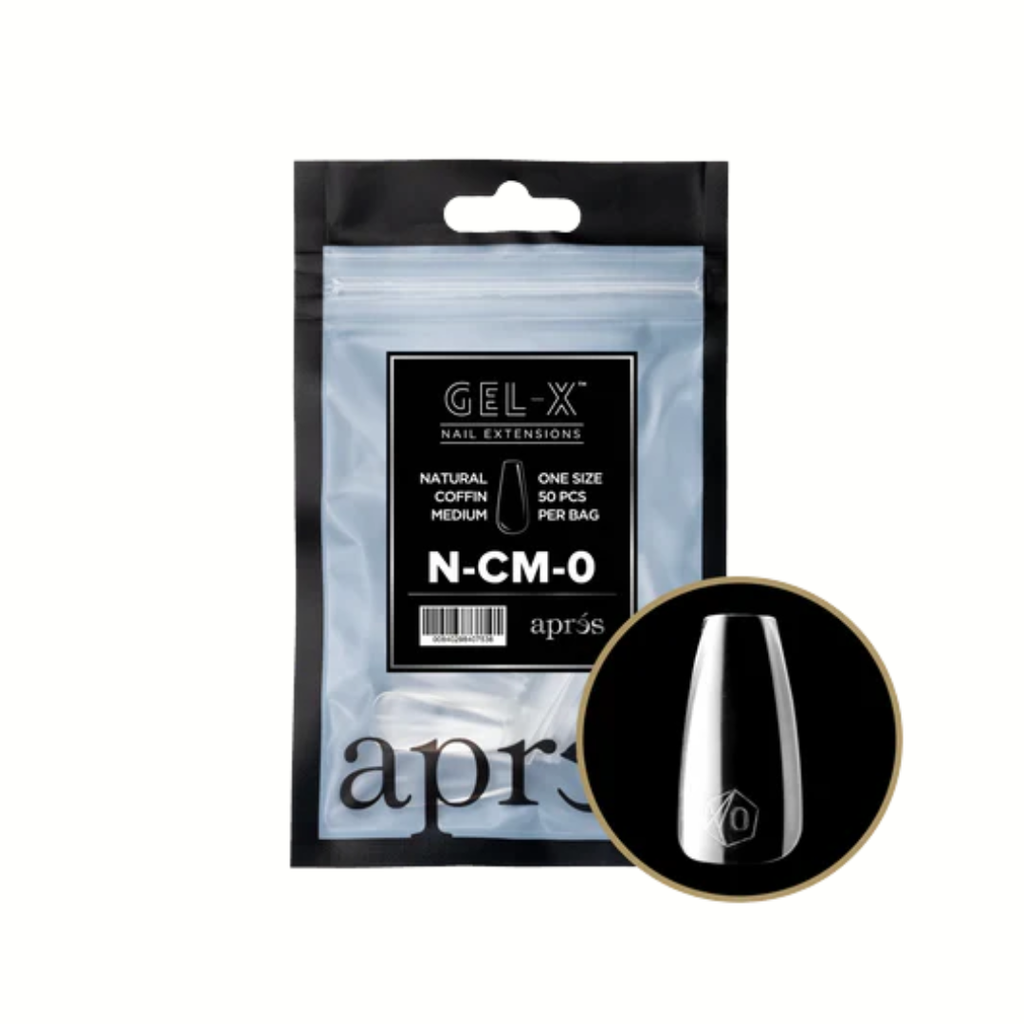 Gel x Refill Natural Coffin Medium