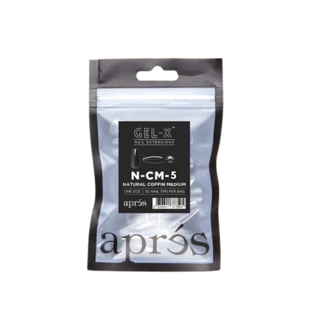 Gel x Refill Natural Coffin Medium