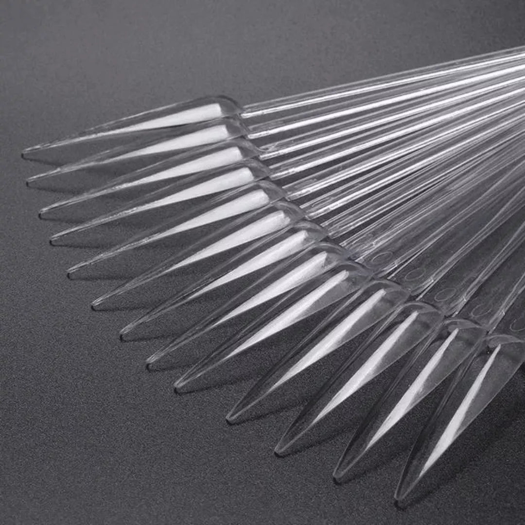 Muestrario uñetas Stiletto Transparente