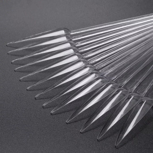 Muestrario uñetas Stiletto Transparente