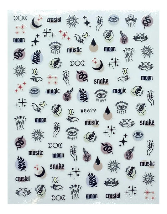 Stickers Ojos y serpientes WG629