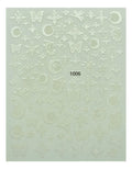 Stickers Luna sol y signos blancos 1006