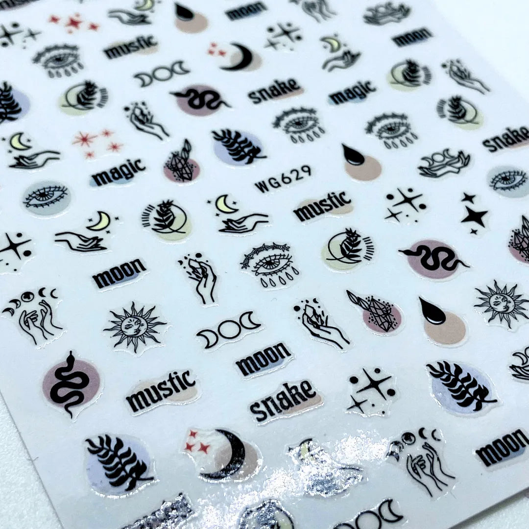 Stickers Ojos y serpientes WG629