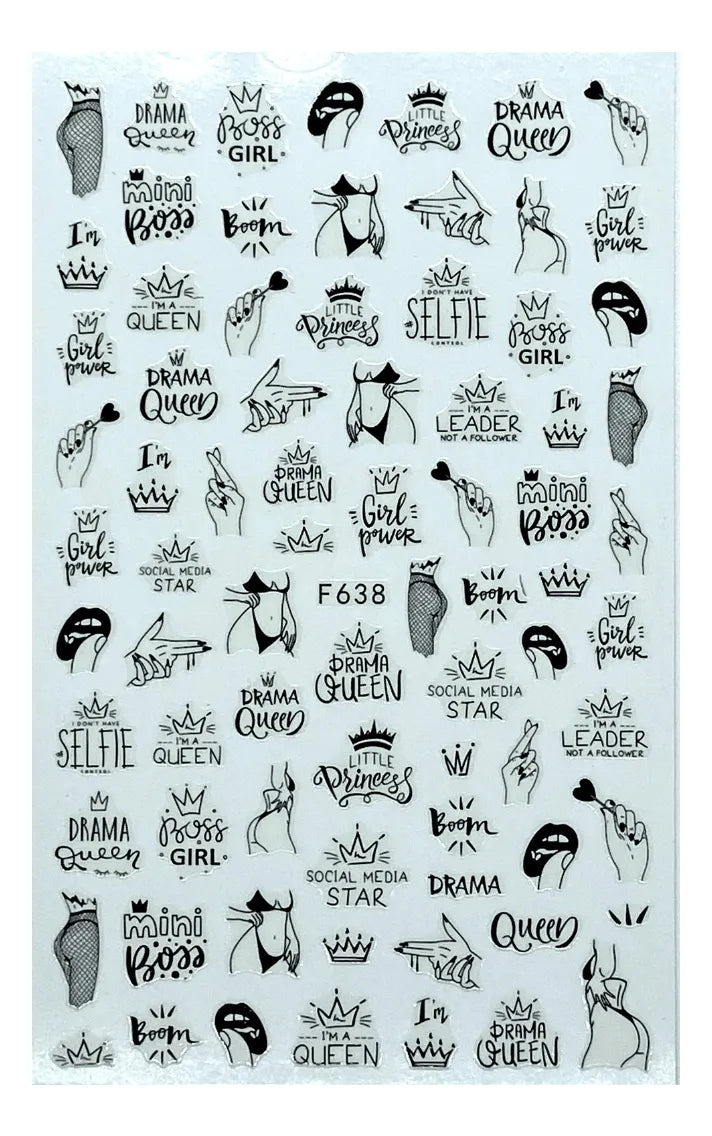 Stickers figuras girl power F638