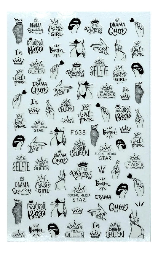 Stickers figuras girl power F638