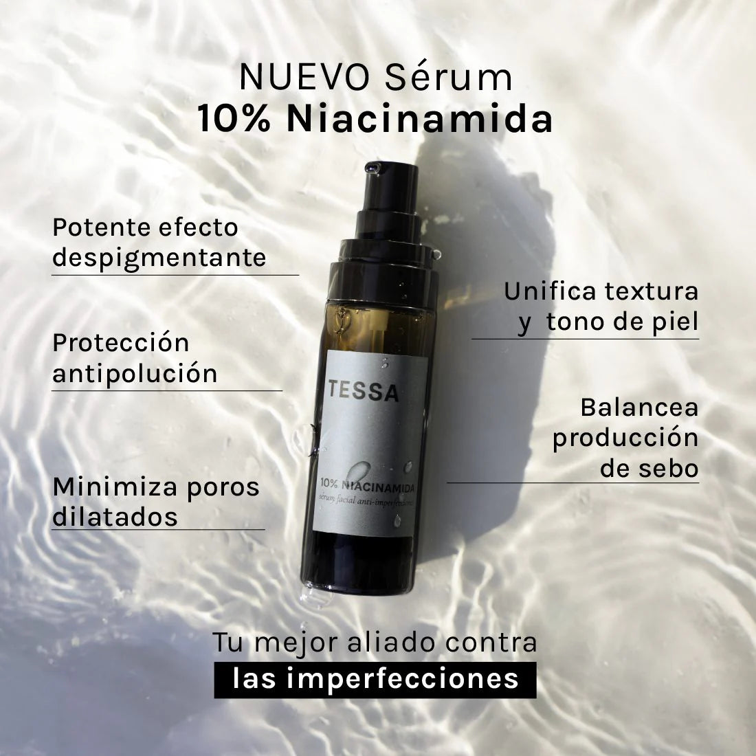10% Niacinamida - Sérum Facial Anti-Manchas 30 ml