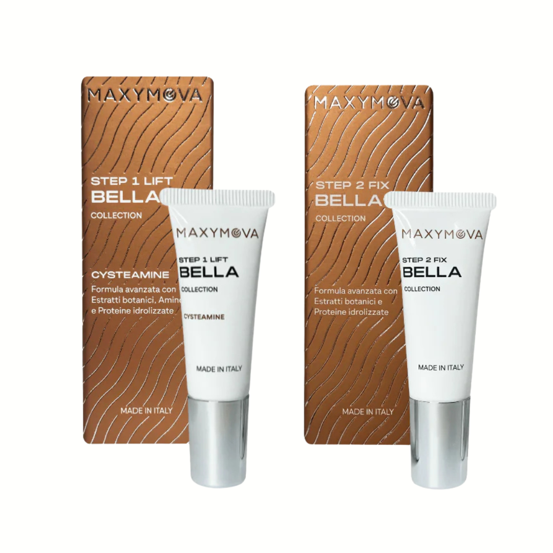 Kit Lifting Maxymova Bella Collection (Korean Lash & Brow) tubo | Paso 1 y 2