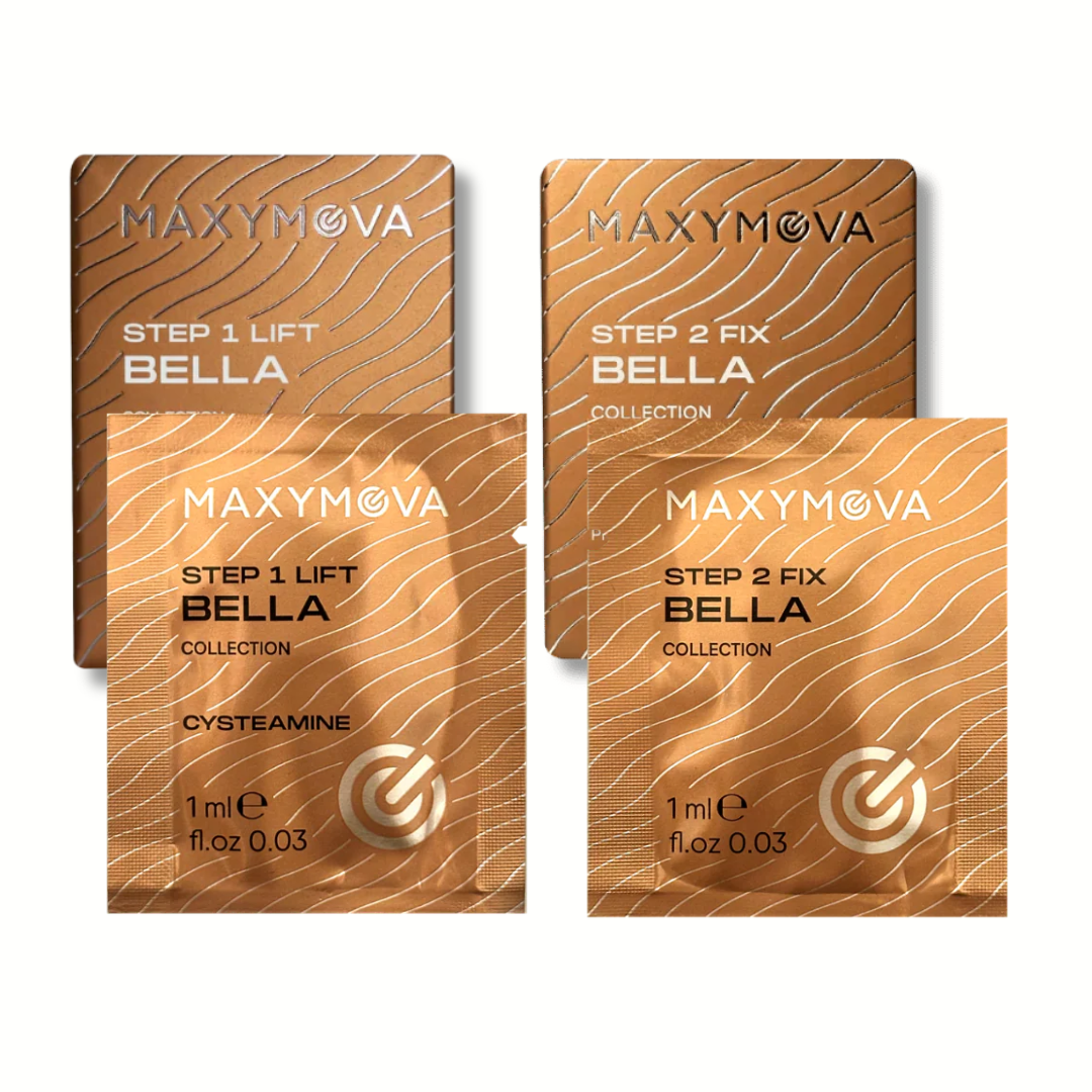 Kit Lifting Maxymova Bella Collection (Korean Lash & Brow) sobre | Paso 1 y 2