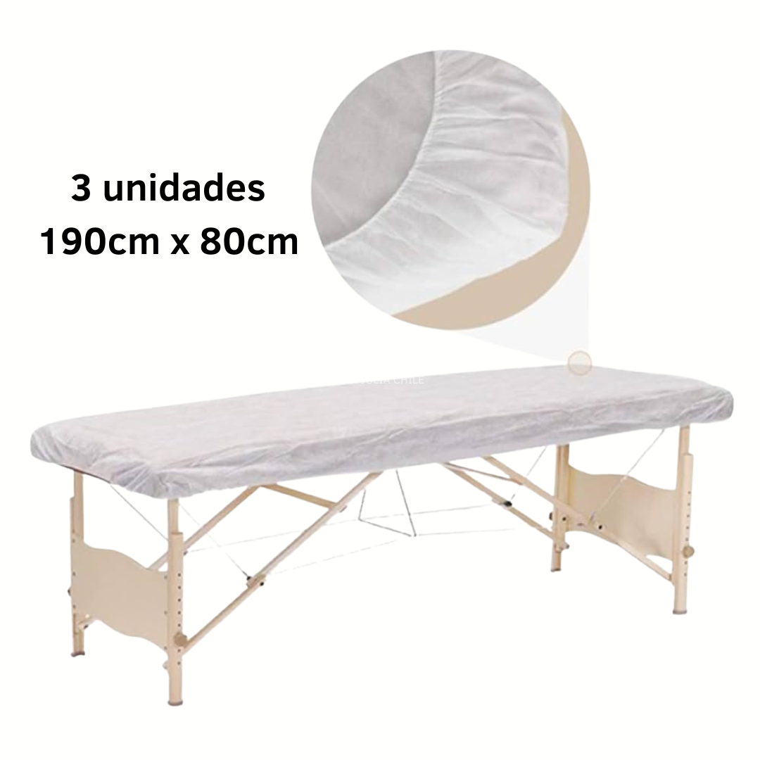 Funda camilla 190cm x 80cm | 3 unidades