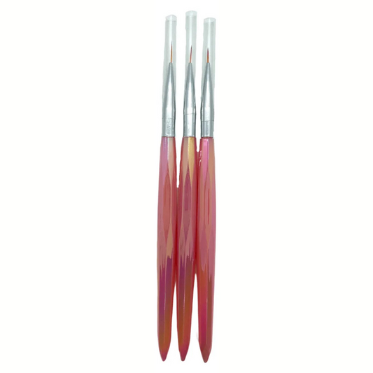 Set 3 Pinceles Diamante | Liner 7mm 9mm 11mm