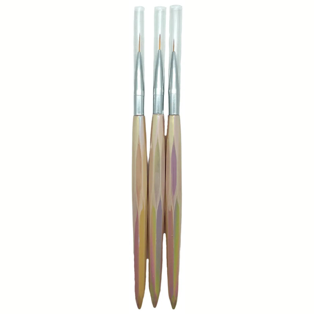 Set 3 Pinceles Diamante | Liner 7mm 9mm 11mm