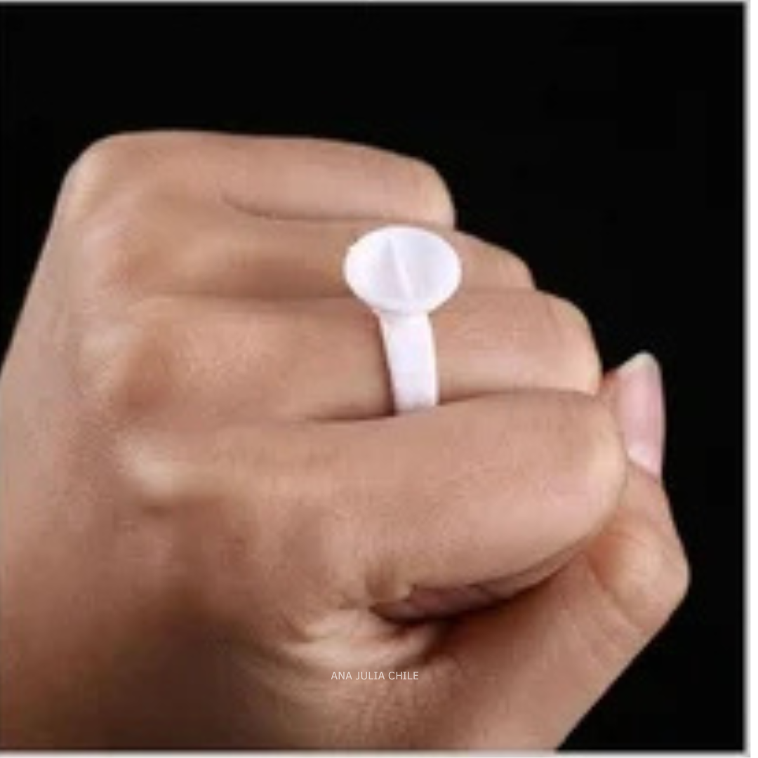 Anillos de tinta blancos ajustables