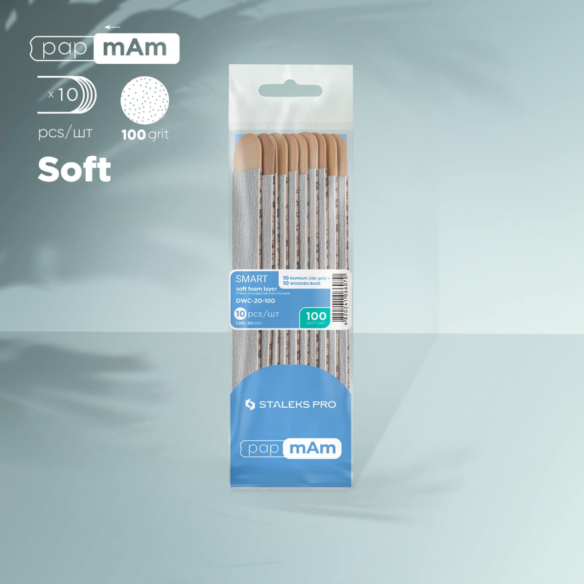 Limas Staleks Smart papmAm SOFT con Bases Wood Pap | 10 unidades