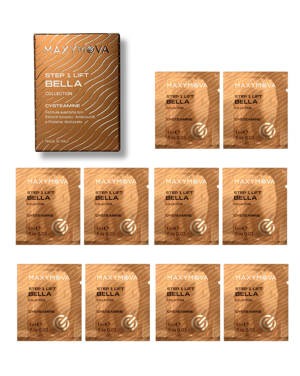 Kit Lifting Maxymova Bella Collection (Korean Lash & Brow) sobre | Paso 1 y 2